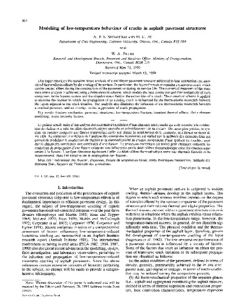 Modelling of low-temperature behaviour of cracks in asphalt pavement structures thumbnail