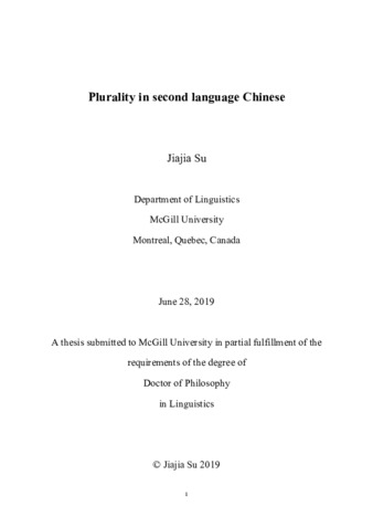 Plurality in second language Chinese thumbnail