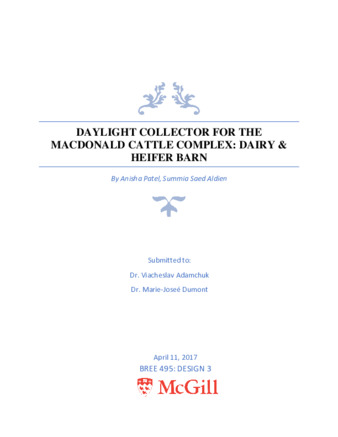 Daylight collector for the Macdonald cattle complex:Dairy and Heifer barn thumbnail