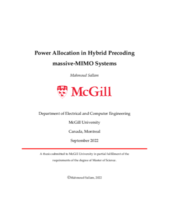 Power allocation in hybrid precoding massive-MIMO systems thumbnail