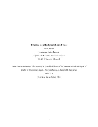 Towards a social ecological theory of trade thumbnail