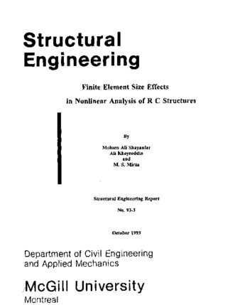 Finite element size effects in nonlinear analysis of R C structures thumbnail