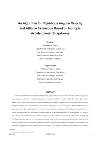 An Algorithm for Rigid-body Angular Velocity and Attitude Estimation Based on Isotropic Accelerometer Strapdowns thumbnail