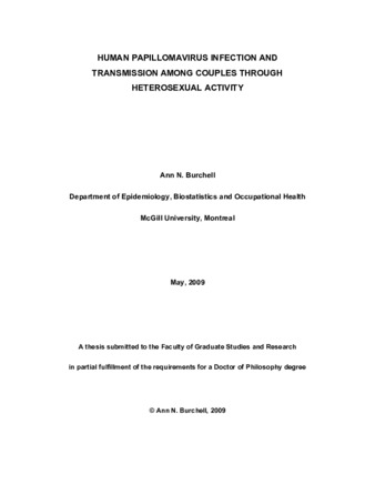 Human papillomavirus infection and transmission among couples through heterosexual activity thumbnail