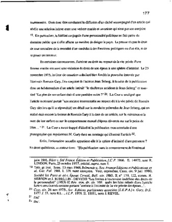 La personne et la protection de son image : etude comparée des droits québécois, français et de la common law canadienne thumbnail