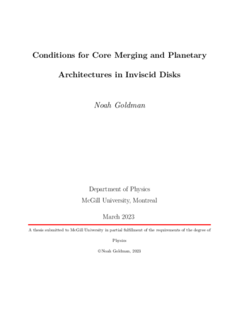 Conditions for Core Merging and Planetary Architectures in Inviscid Disks thumbnail