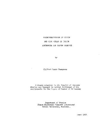 Magnetoresistance at medium and high fields in indium antimonide and indium arsenide. thumbnail