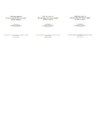 Molecular studies of mycobacterium tuberculosis complex (MTBC) virulence thumbnail