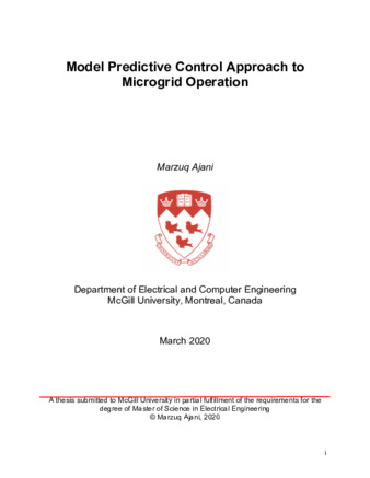 Model predictive control  approach to microgrid operation thumbnail