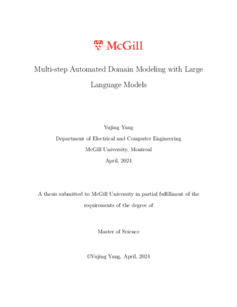 Multi-step Automated Domain Modeling with Large Language Models thumbnail