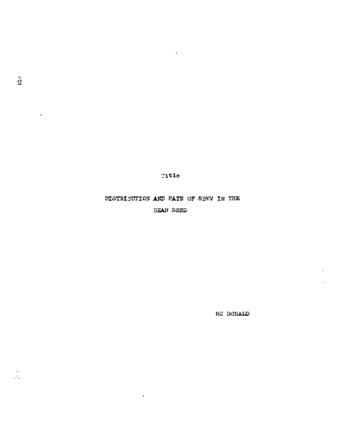 Distribution and fate of southern bean mosaic virus in the bean seed. thumbnail