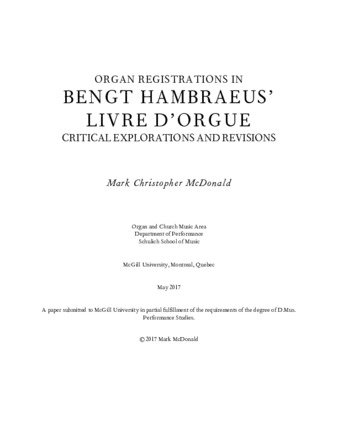 Organ registrations in Bengt Hambraeus’ Livre d’orgue: critical explorations and revisions thumbnail