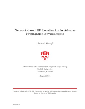 Network-based RF localization in adverse propagation environments thumbnail