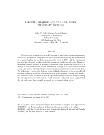 Circuit breakers and the tail index of equity returns thumbnail