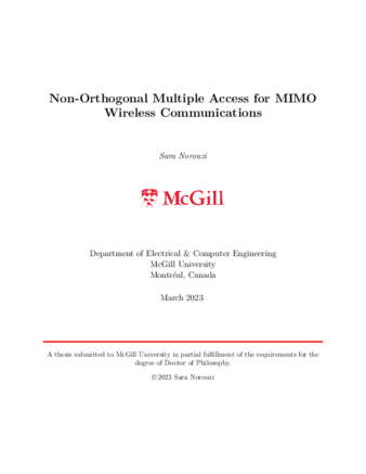 Non-orthogonal multiple access for MIMO wireless communications thumbnail