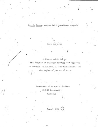 Martín Rivas, imagen del liberalismo burgués thumbnail