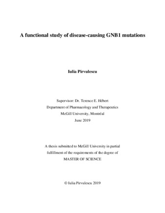 A functional study of disease-causing GNB1 mutations thumbnail
