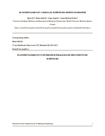 Elastodynamics of a parallel Schönflies-motion generator thumbnail