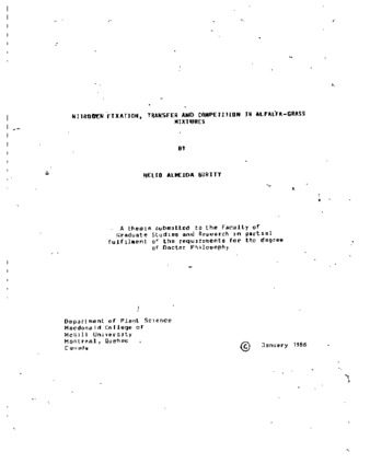 Nitrogen fixation, transfer and competition in alfalfa-grass mixtures thumbnail