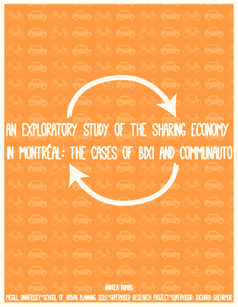 An exploratory study of the sharing economy in Montreal: The cases of Bixi and Communauto thumbnail