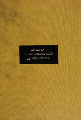 The Action of sulphurous acid on cellulose. thumbnail