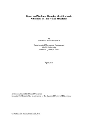 Linear and nonlinear damping identification in vibrations of thin-walled structures thumbnail