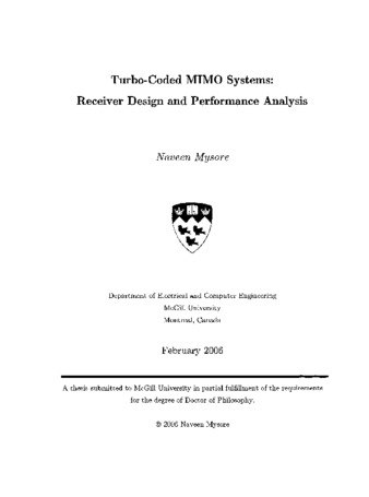 Turbo-coded MIMO systems : receiver design and performance analysis thumbnail