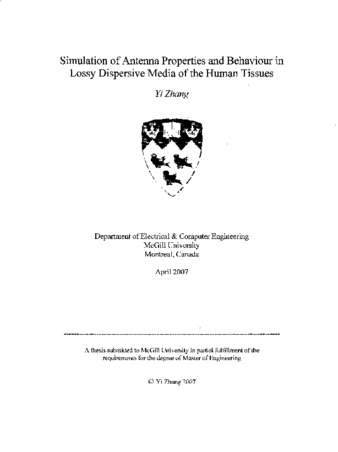 Simulation of antenna properties and behaviour in lossy dispersive media of the human tissues thumbnail