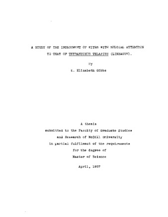 A study of the integument of mites with special attention to that of Tetranychus telarius (Linnaeus). thumbnail