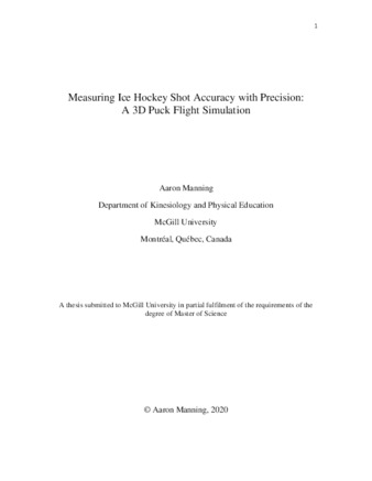 Measuring Ice Hockey shot accuracy with precision: A 3D puck flight simulation thumbnail