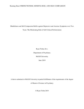 Mindfulness and self-compassion buffer against depressive and anxious symptoms over two years: the moderating role of self-critical perfectionism thumbnail