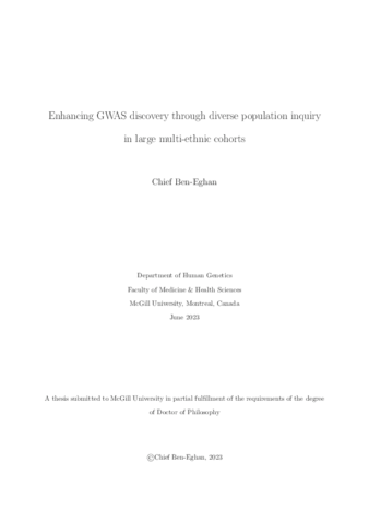 Enhancing GWAS discovery through diverse population inquiry in large multi-ethnic cohorts thumbnail