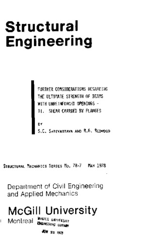 Further considerations regarding the ultimate strength of beams with unreinforced openings-II. shear carried by flanges thumbnail