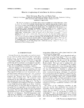 Kinetic roughening of interfaces in driven systems thumbnail