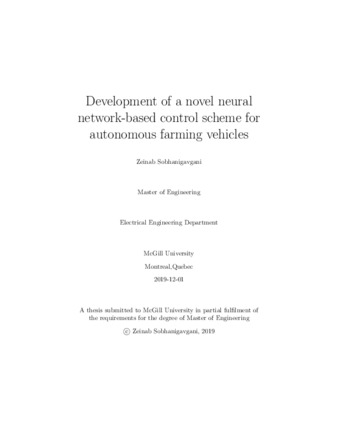 Development of a novel neural network-based control scheme for autonomous farming vehicles thumbnail