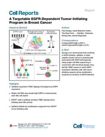 A Targetable EGFR-Dependent Tumor-Initiating Program in Breast Cancer thumbnail