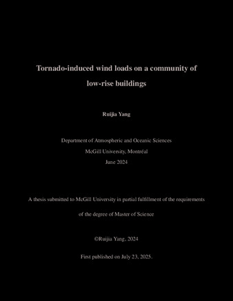 Tornado-induced wind loads on a community of low-rise buildings thumbnail