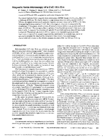 Magnetic force microscopy of a CoCr thin film thumbnail