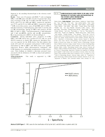 CE-10 Cardiovascular events prior to or early after diagnosis of systemic lupus erythematosus in the systemic lupus international collaborating clinics cohort thumbnail