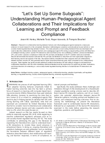 “Let’s Set Up Some Subgoals”: Understanding Human-Pedagogical Agent Collaborations and Their Implications for Learning and Prompt and Feedback Compliance thumbnail