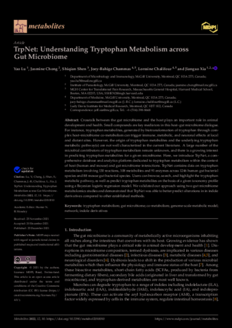 TrpNet: Understanding Tryptophan Metabolism across Gut Microbiome thumbnail