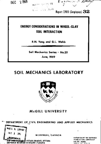 Energy considerations in wheel-clay soil interaction thumbnail