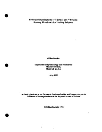 Estimated disributions of thermal and vibration sensory thresholds for healthy subjects thumbnail