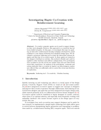 Investigating Haptic Co-creation with Reinforcement Learning thumbnail