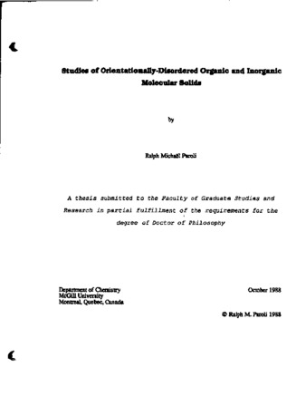 Studies of orientationally-disordered organic and inorganic molecular solids thumbnail