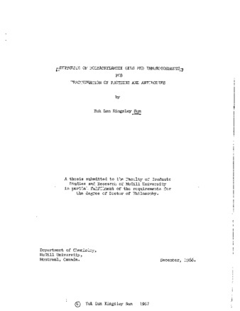 Synthesis of polyacrylamide gels and immunosorbents for fractionation of proteins and antibodies. thumbnail