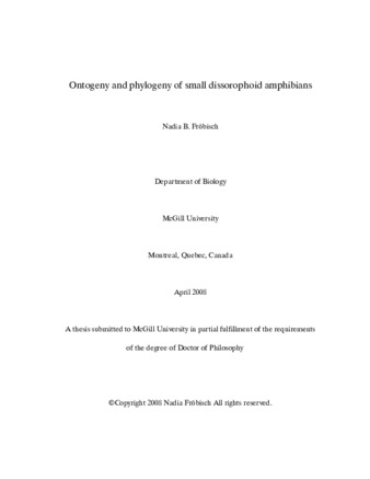 Ontogeny and phylogeny of small dissorophoid amphibians thumbnail