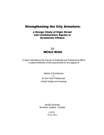 Strengthening the City Armature: a design study of Elgin Street and Confederation Square in downtown Ottawa thumbnail