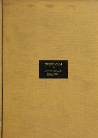 Investigations on invertebrate digestion. thumbnail