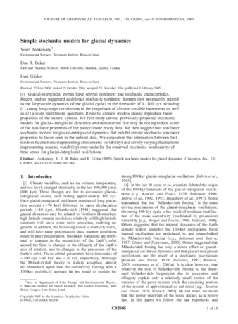 Simple stochastic models for glacial dynamics thumbnail